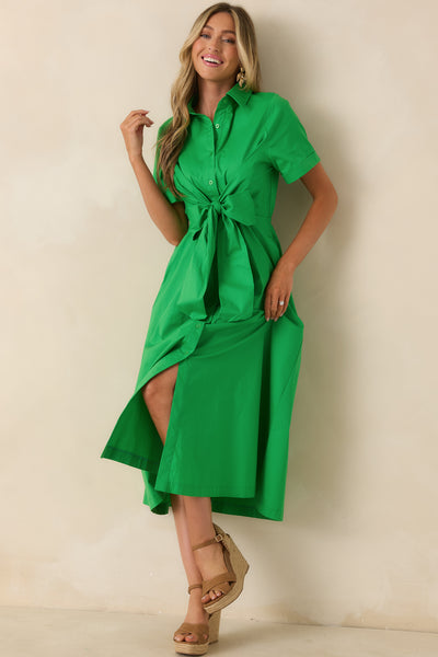 green silk button down dress Silk Maxi Shirt Dress Amaznia / S