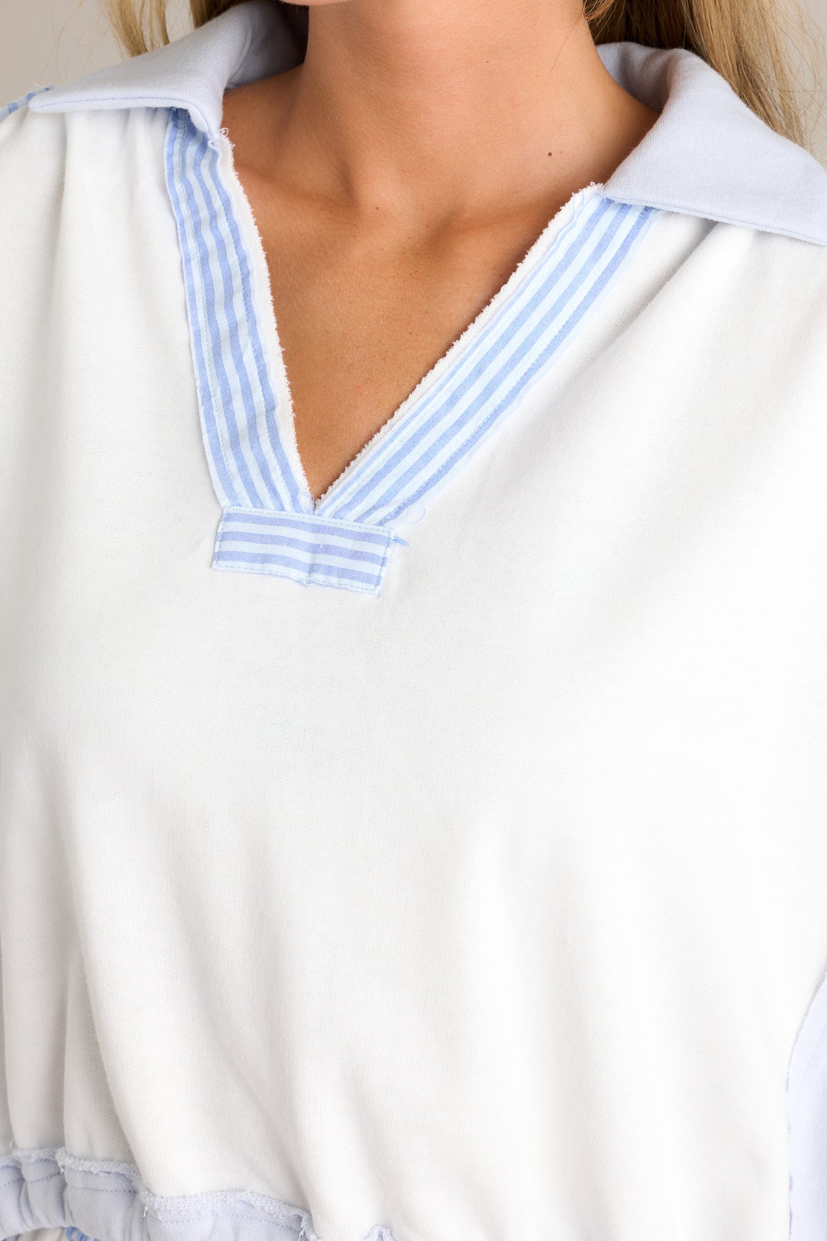 Oversized Sweatshirt - Blue Black