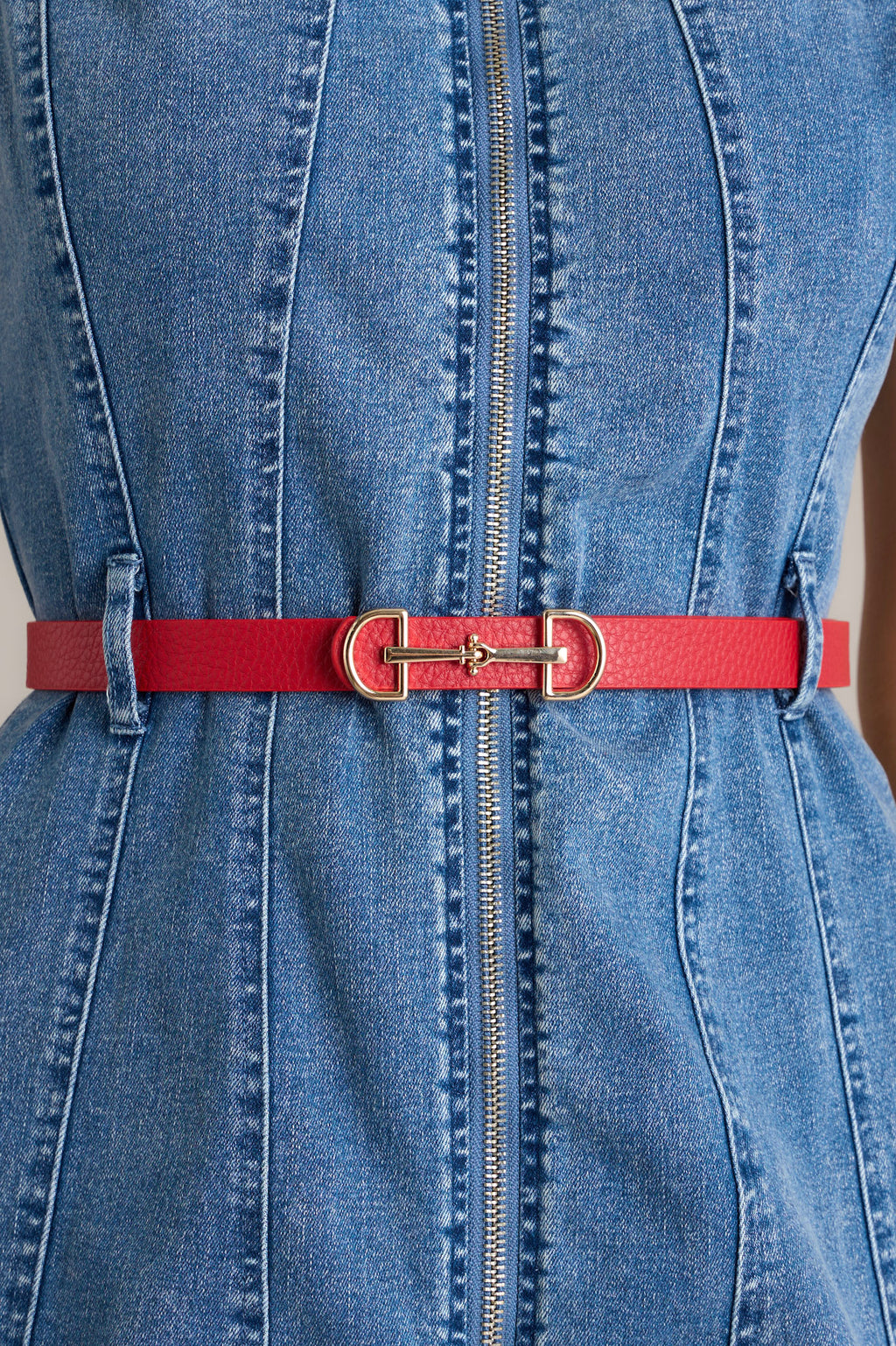 Red Textured Anchor Belt - All Belts