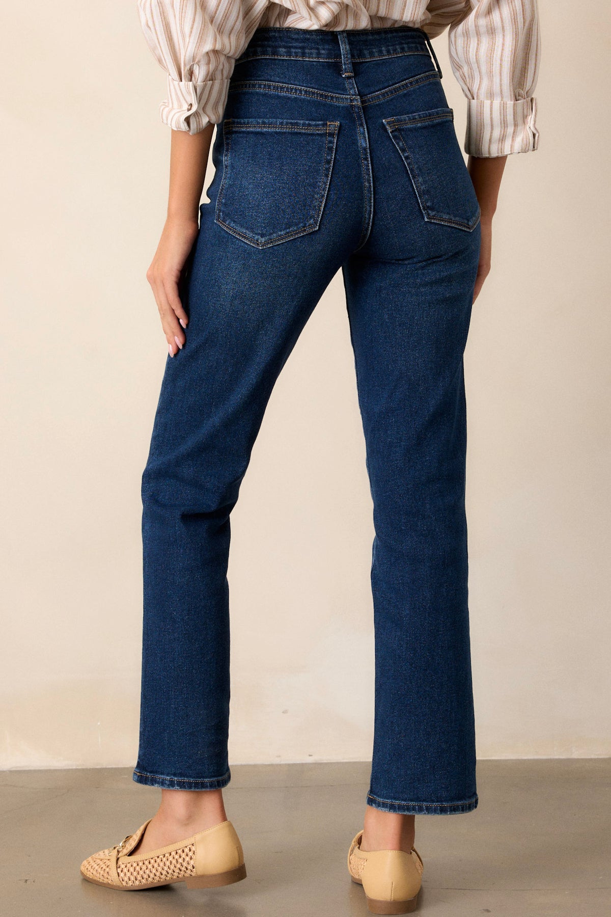 Classic Dark Wash Straight-Leg Jean main image 1
