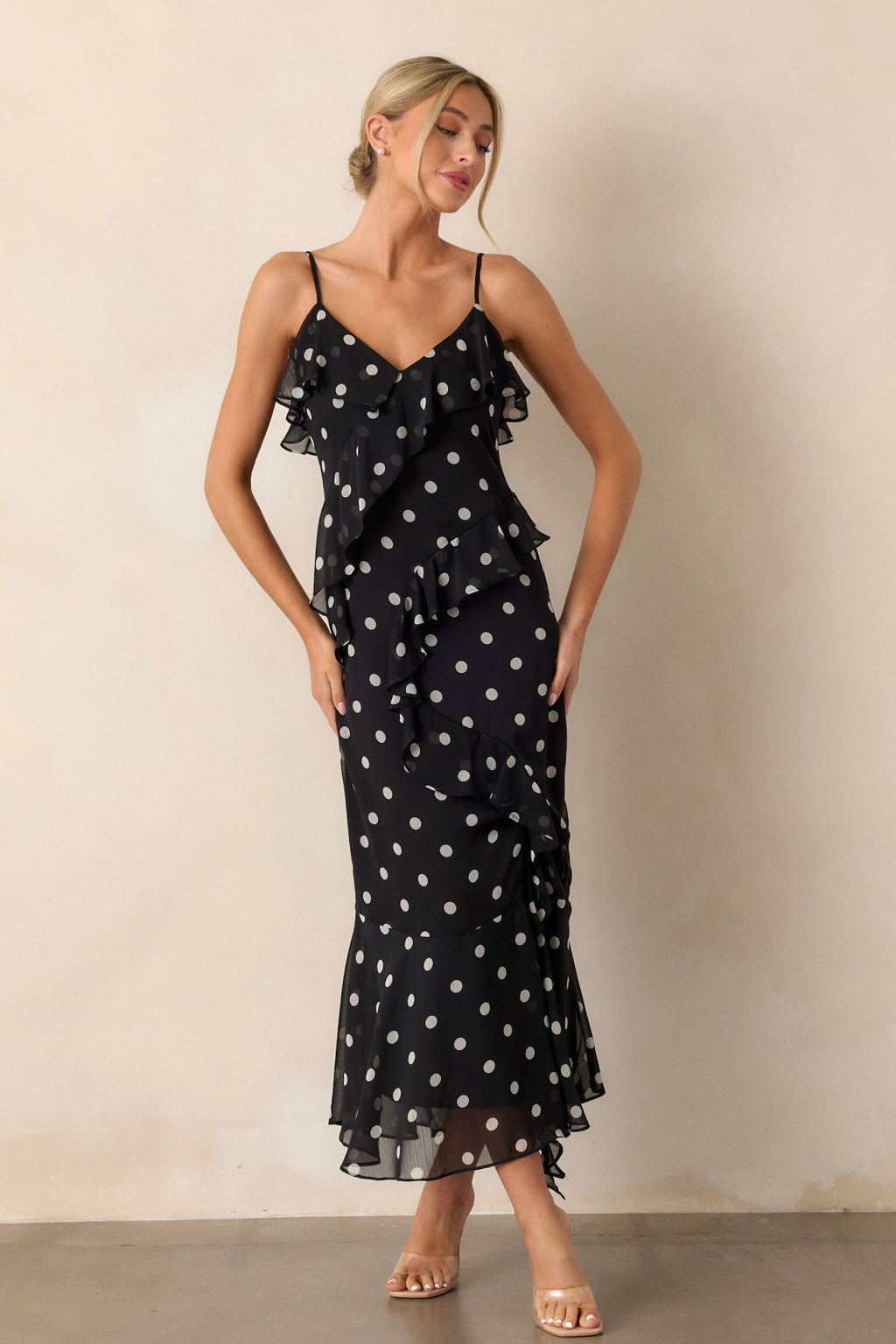 knee length dresses for ladies Andrea and Leo A1341 Prom Dress - Black
