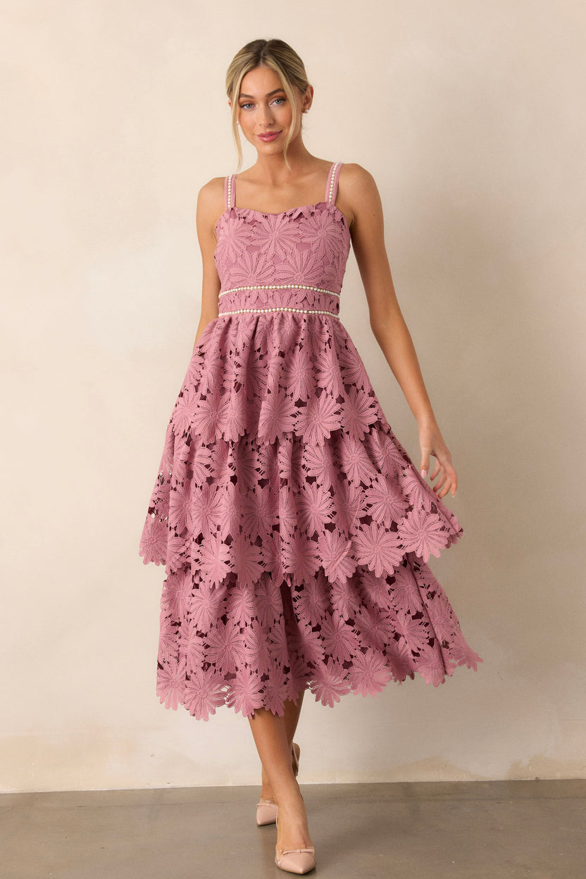 Pink Embroidered Dress main image 1
