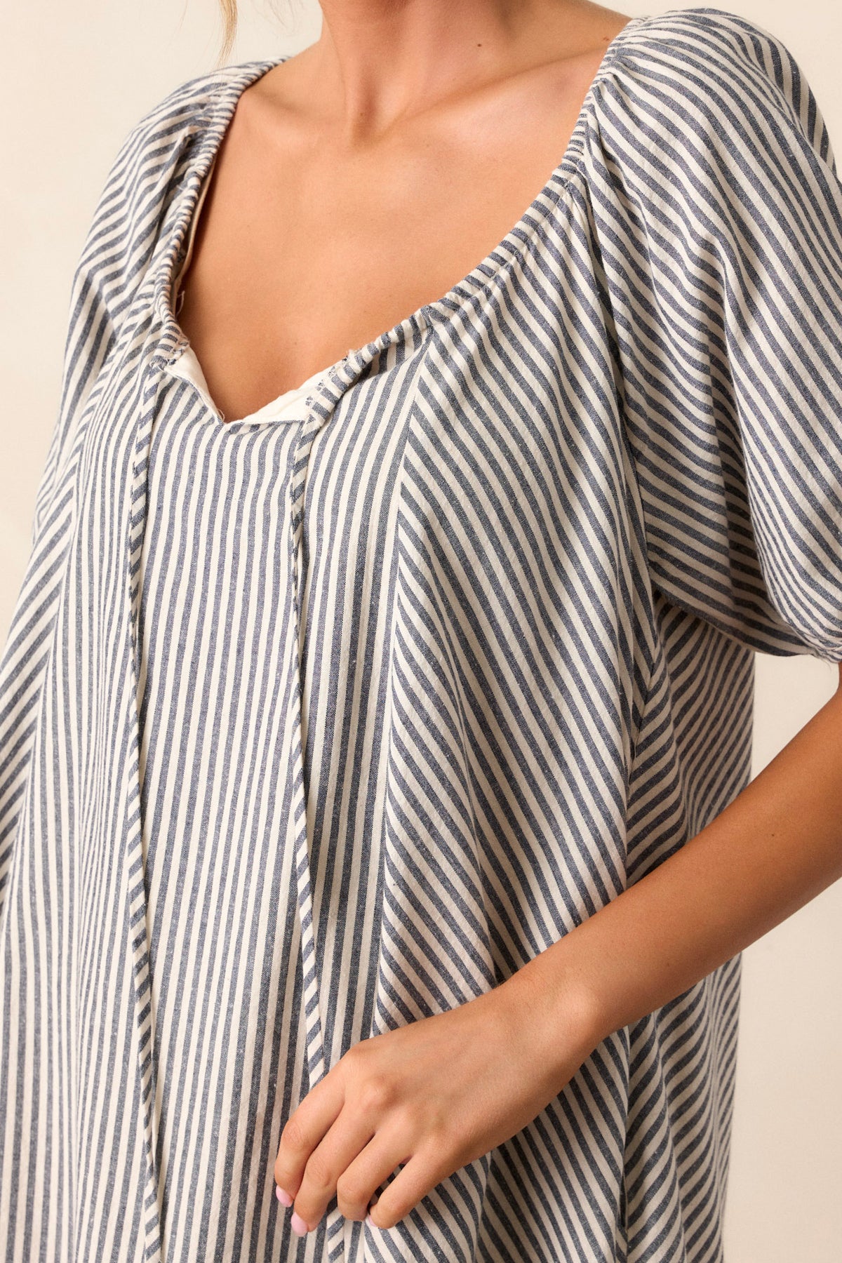 Tomba Navy Stripe Short Set main image 1
