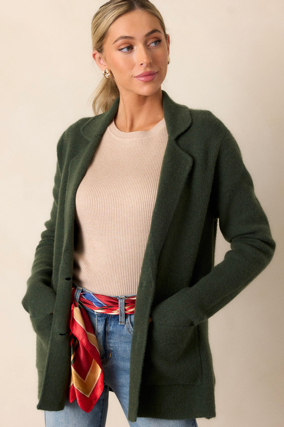 Skye Cardigan (Hunter Green) main image 1