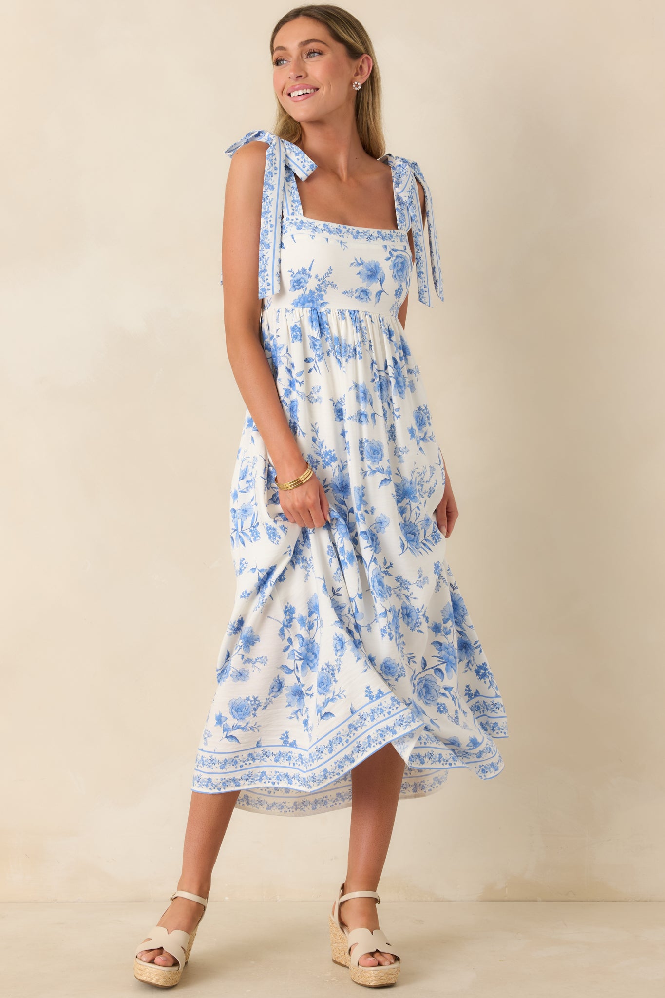 bamboo maxi dress Yasmine Ice Blue Bamboo Knit Cutout Maxi Dress