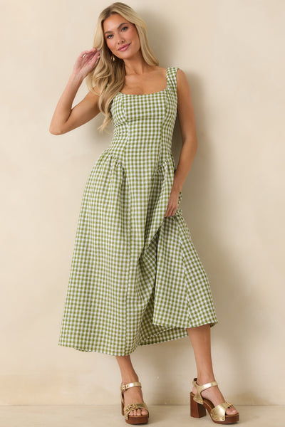 gingham maxi dress Red | Green Sleeveless Dress Get picnic Stunning Tiana-Inspired Prom Dress Men’s Regular Size:US 11 | EU 45