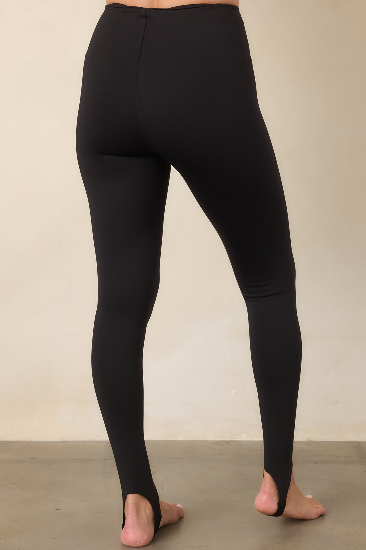 ASTR the Label Lily Black High-Rise Stirrup Leggings