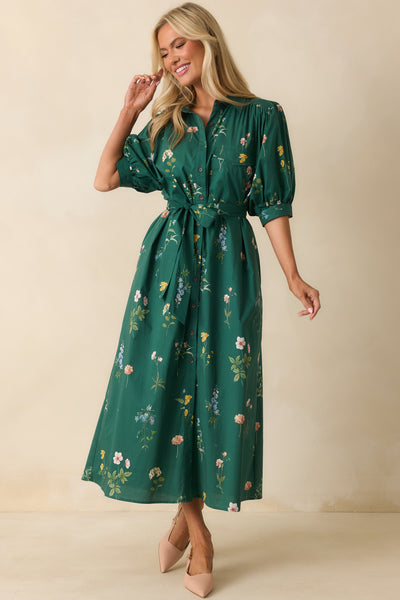 Formal Green Long Sleeve Midi Dress Womens Dresses Midi Dress Elise  Clothing Uk Lilyfield Midi Shirt