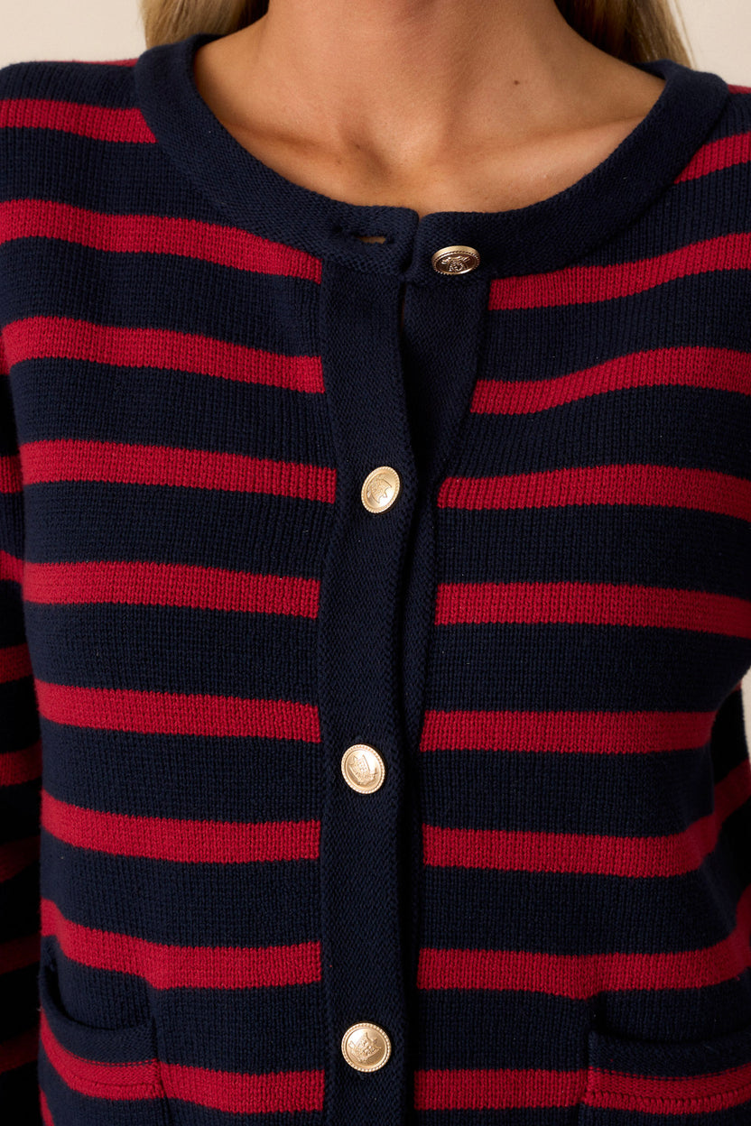 Red Emblem Cardigan Unisex main image 1