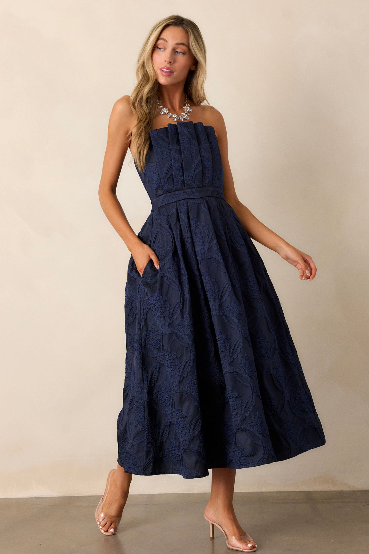 GENEVA FLORAL MIDI DRESS