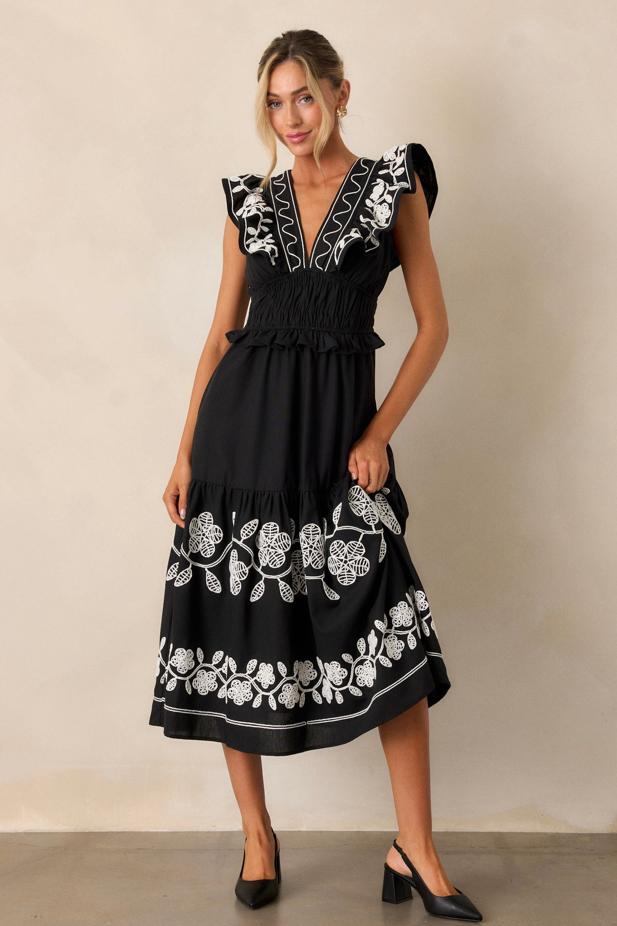 Flutter Dress (Black)