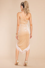 7 A Way With Words Champagne Dress at reddress.com