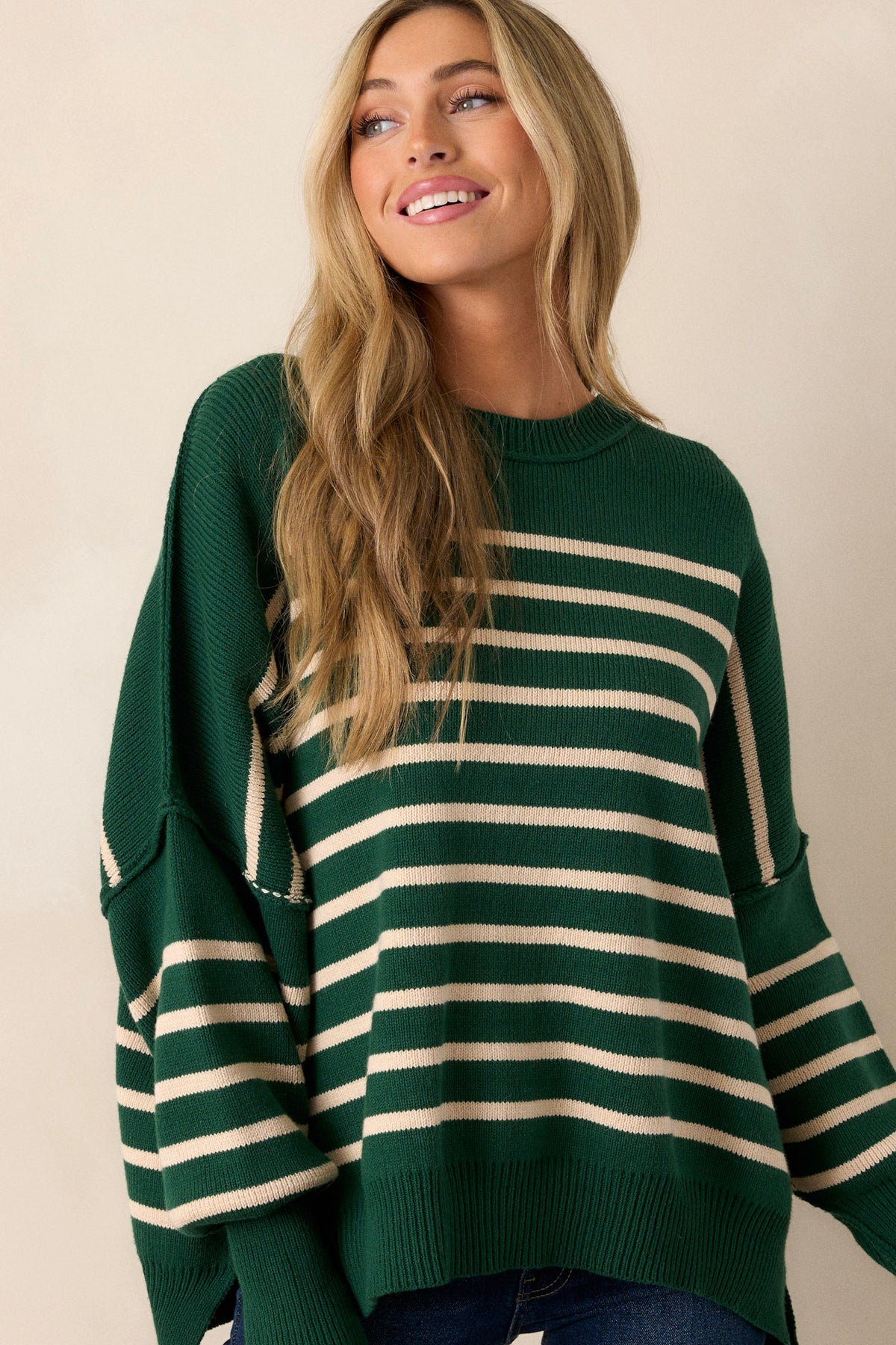Julie Sweater in Hunter Green