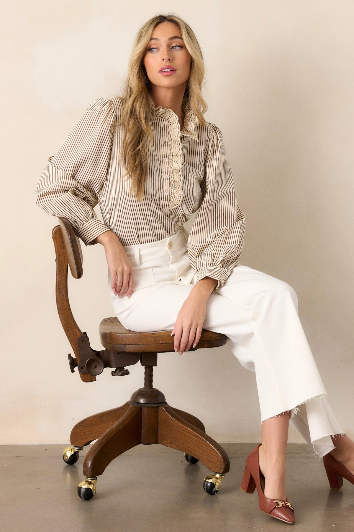 The Everything Ivory Wide Leg Pant