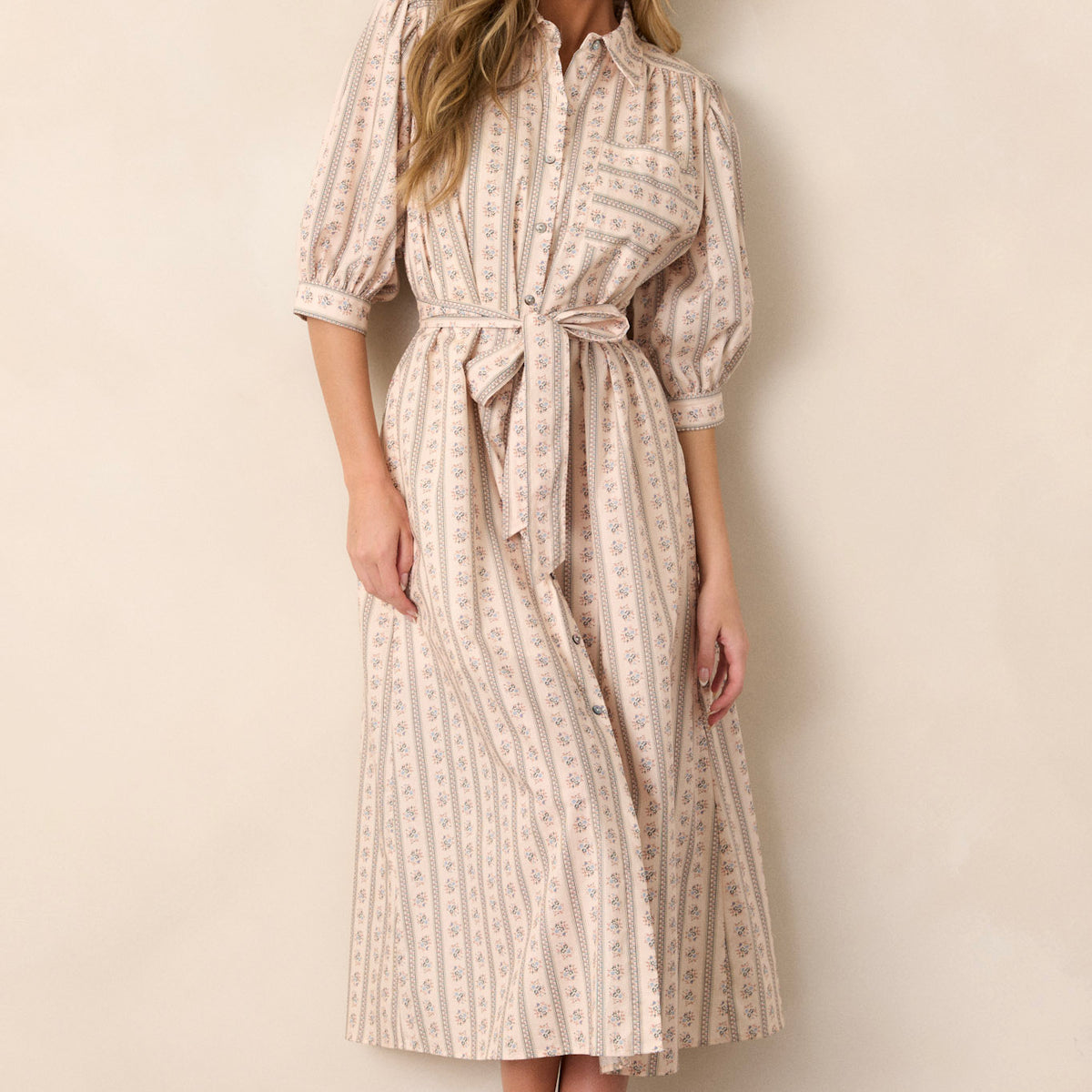 flo cotton midi shirt dress BODEN Flo Cotton Midi Shirt Dress