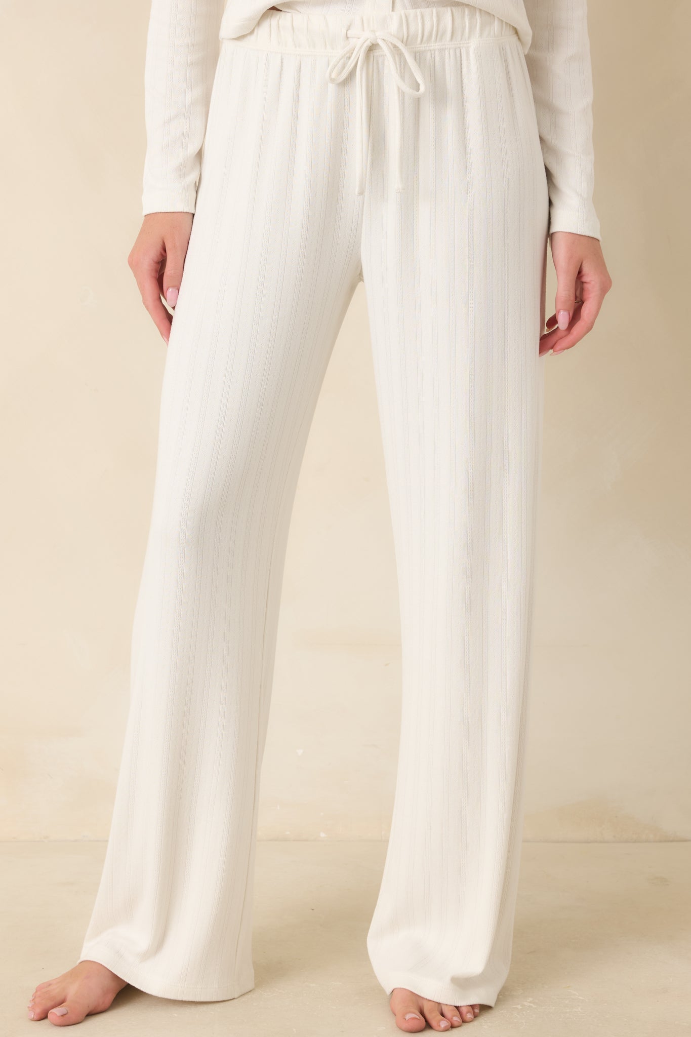 Z Supply Vanilla Ice Downhome Pointelle Pants | Red Dress
