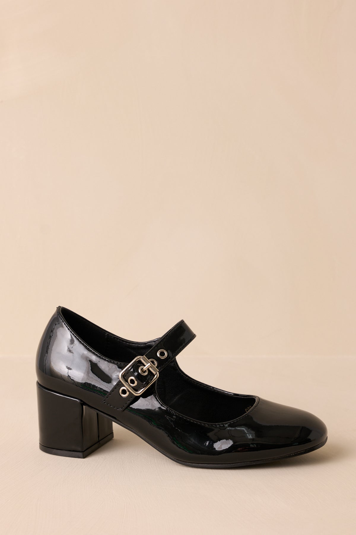 Stellar Black Studded Block Heels main image 1