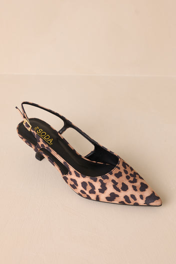 Leopard Print Kitten Heels - All Heels | Red Dress
