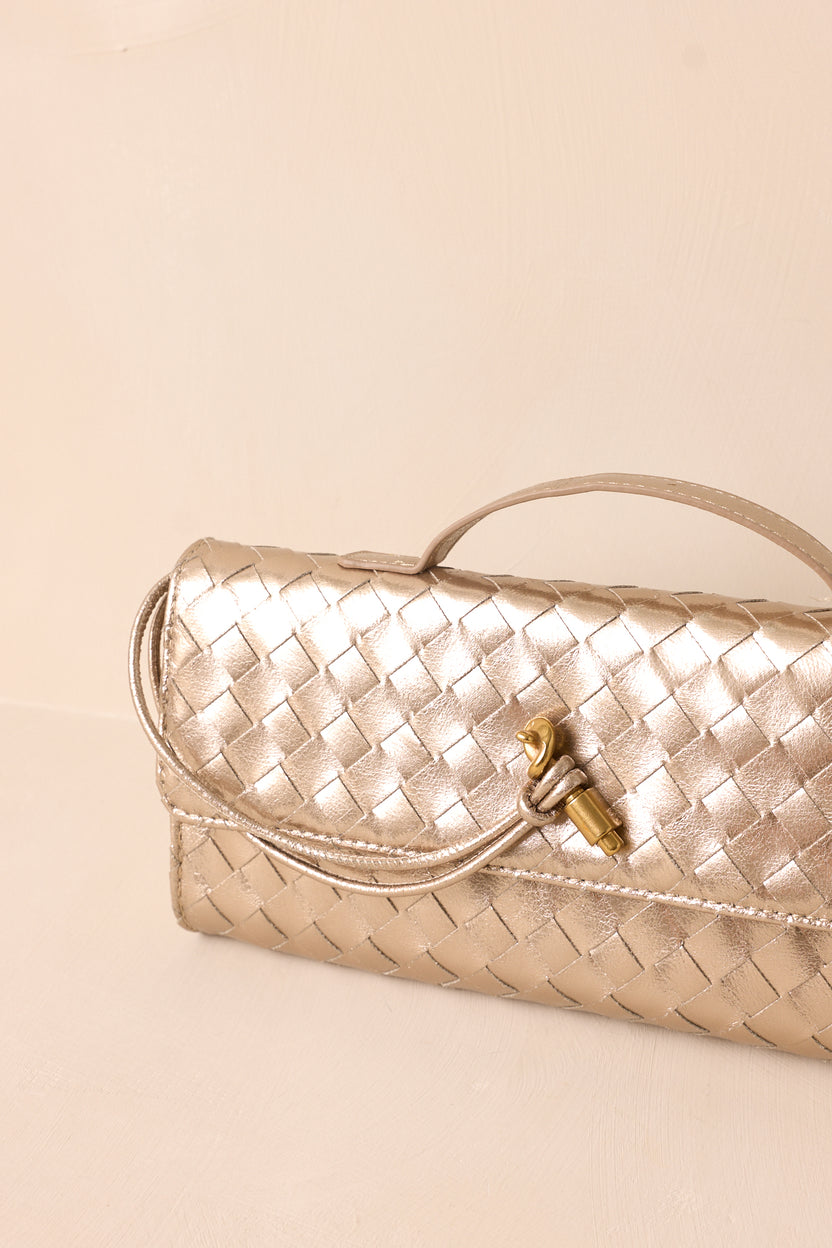 Midnight Gold Studded Satchel