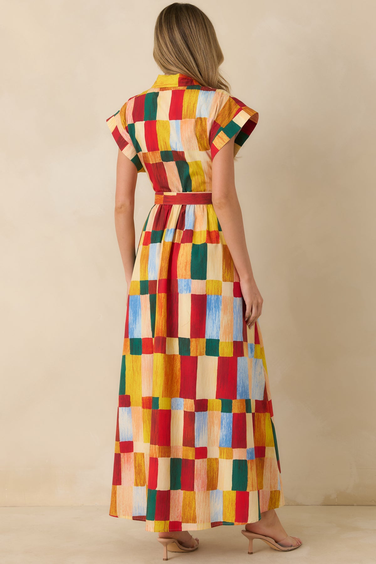 Multicolor-Geometric-Print-Maxi-Dress-Back-View