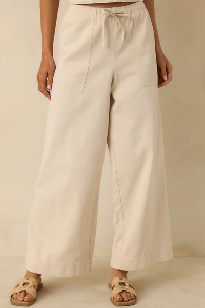 Z Supply Parchment Beige Daycation Pants | Red Dress