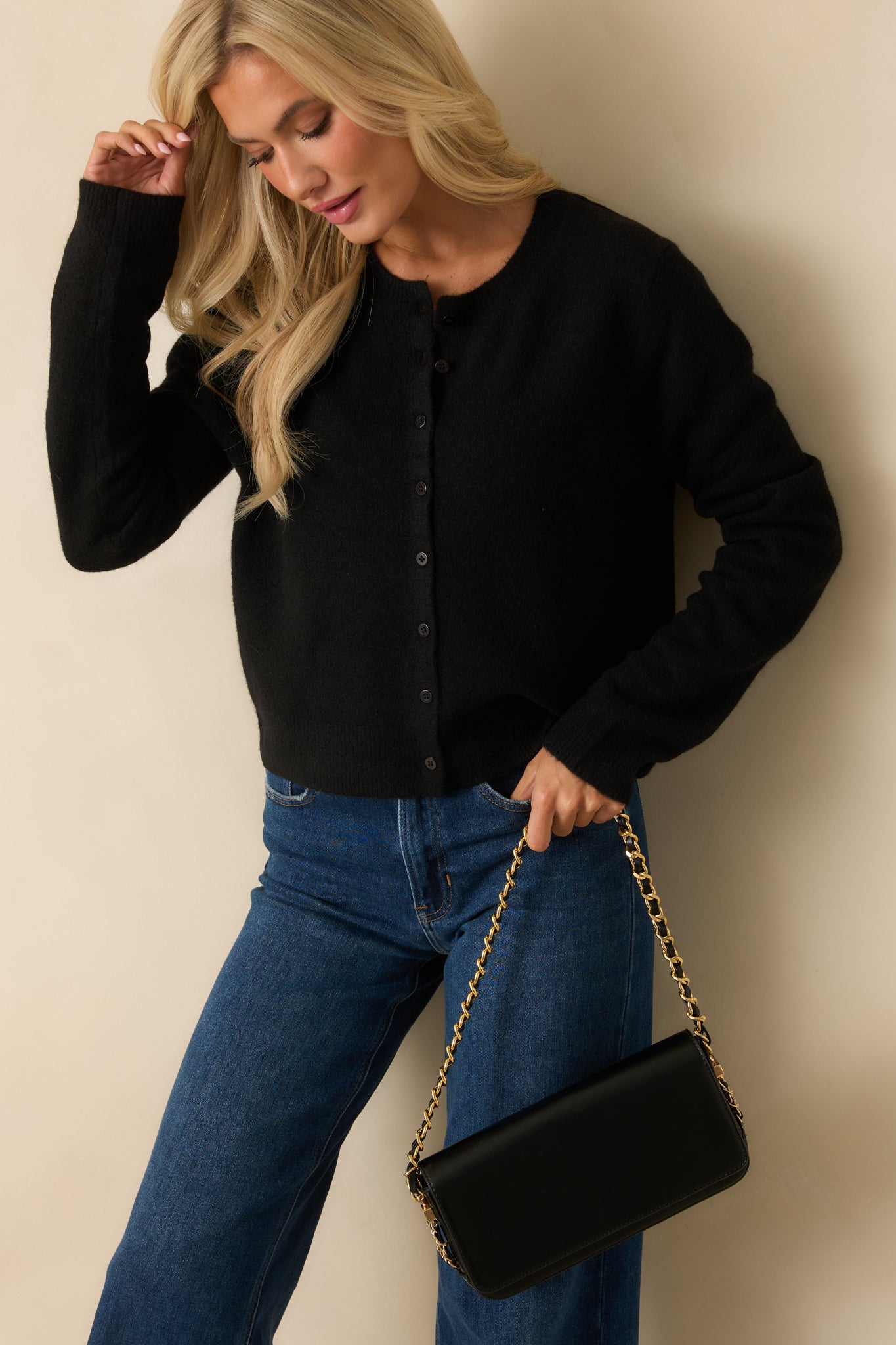 Z Supply Black Medina Cozy Cardigan - All Tops | Red Dress