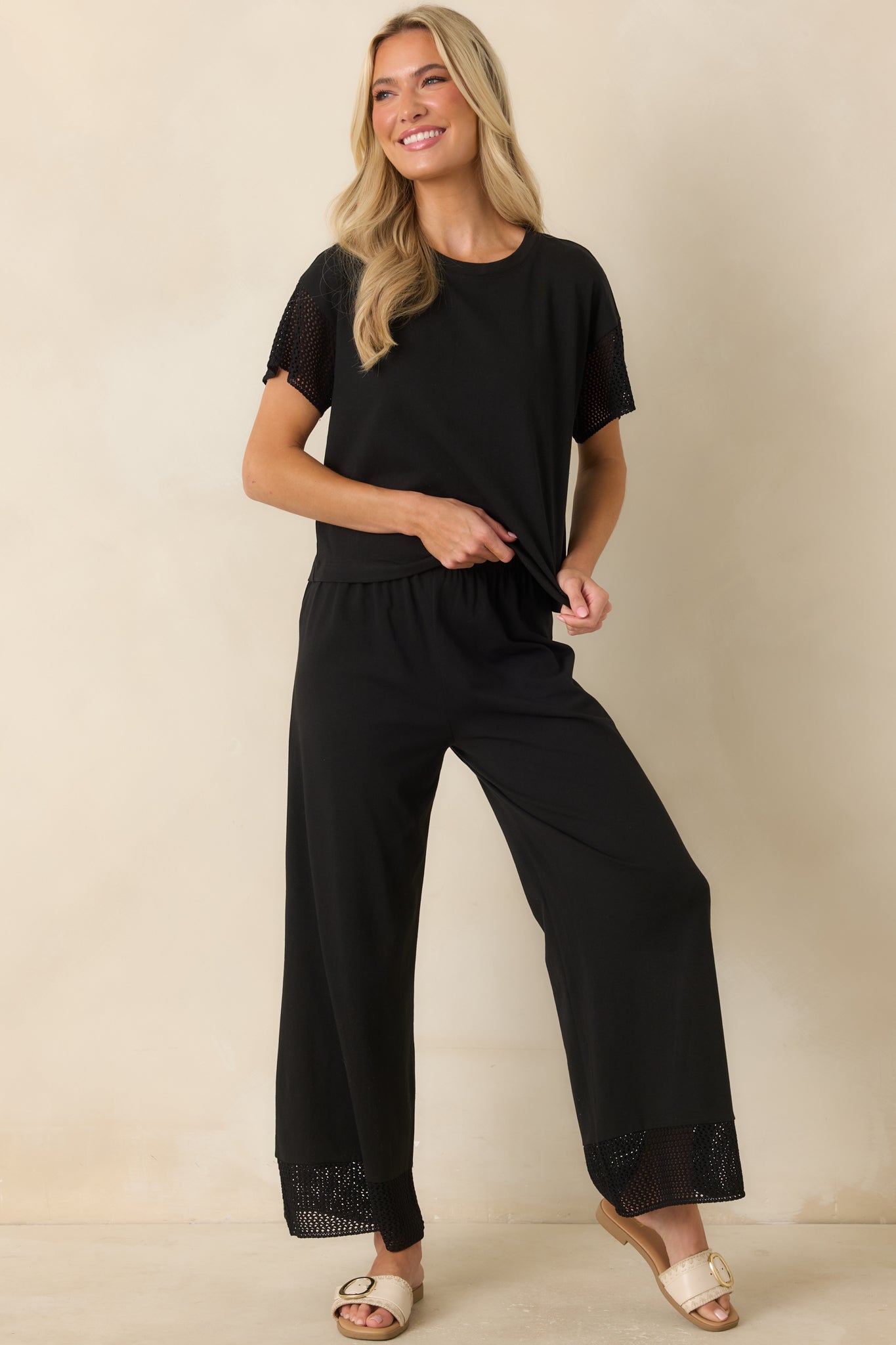 Banyan Black Crochet Pants | Z Supply