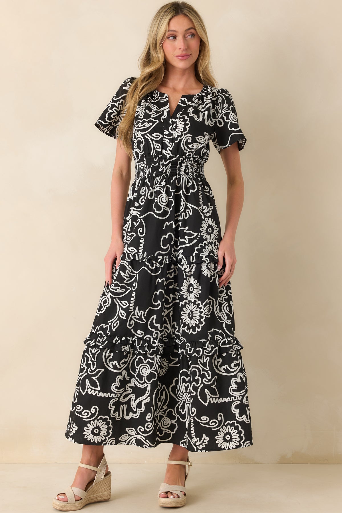 FLORAL DESIGN DRESS main image 1
