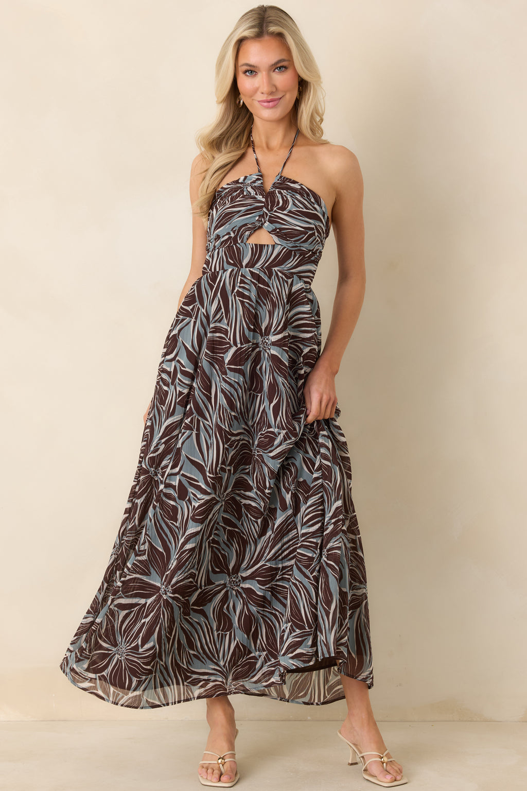 Lanie Zinn Floral Maxi Dress