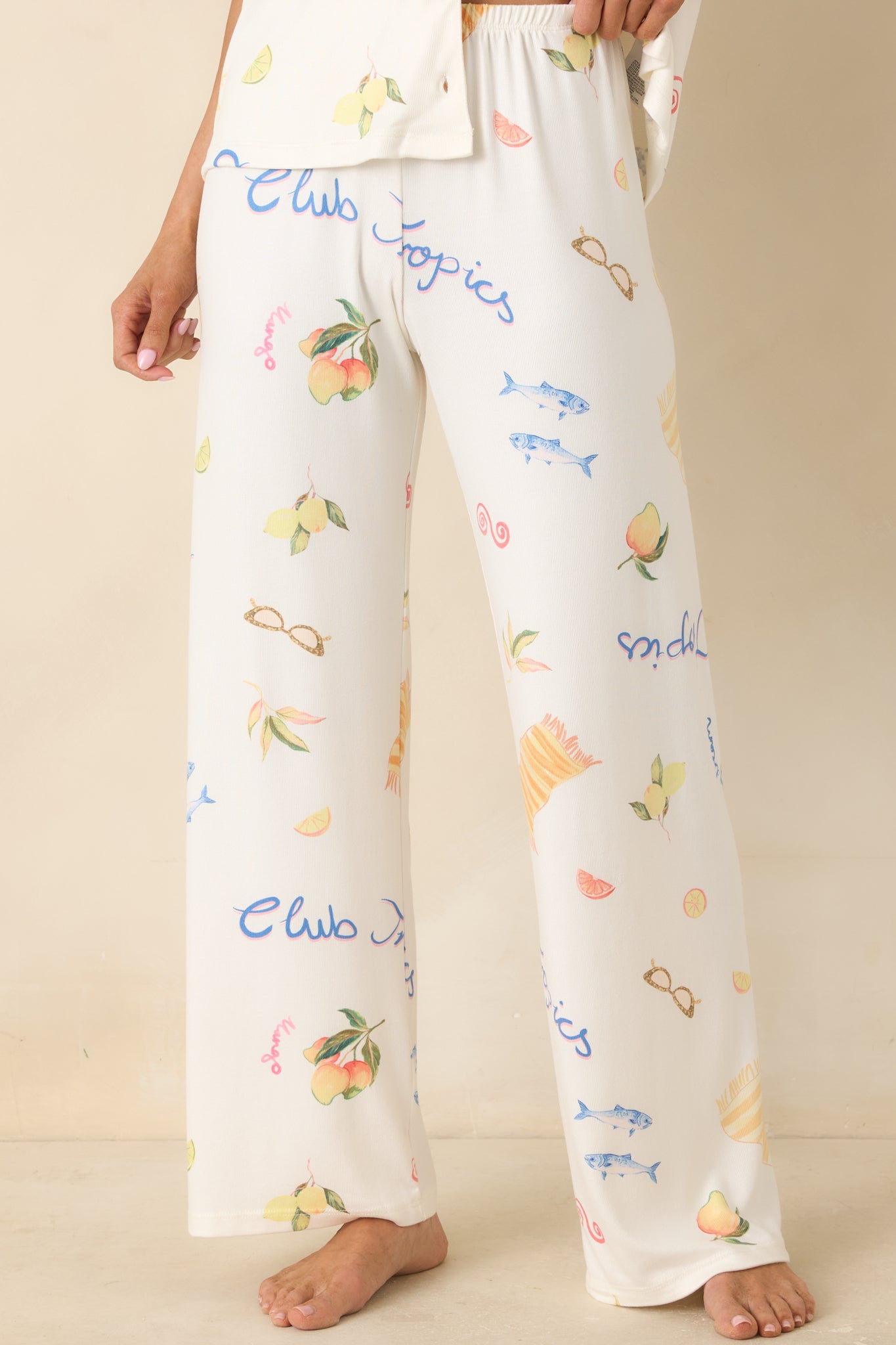 Z Supply Vanilla Ice Vintage Tropic Pants | Red Dress