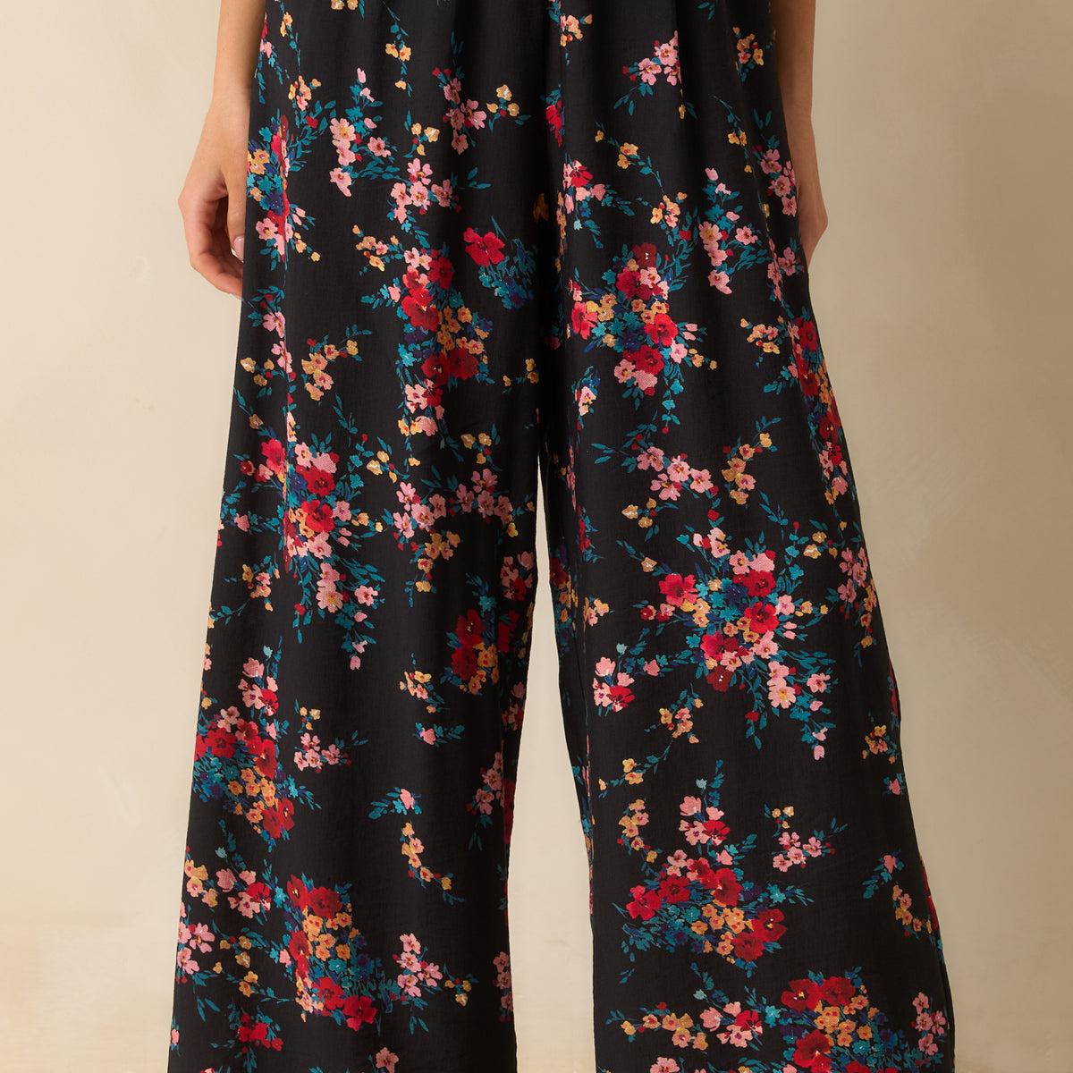 Marbled Print Midi pant  in Mint, Red & Black TECHNICA 25IN MIDI PANT in CHECK | The UPSIDE main image 3