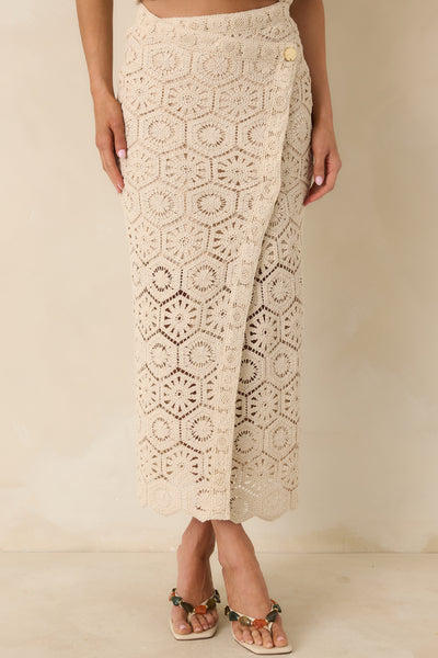 Z Supply Natural Raquel Lace Skirt | Red Dress