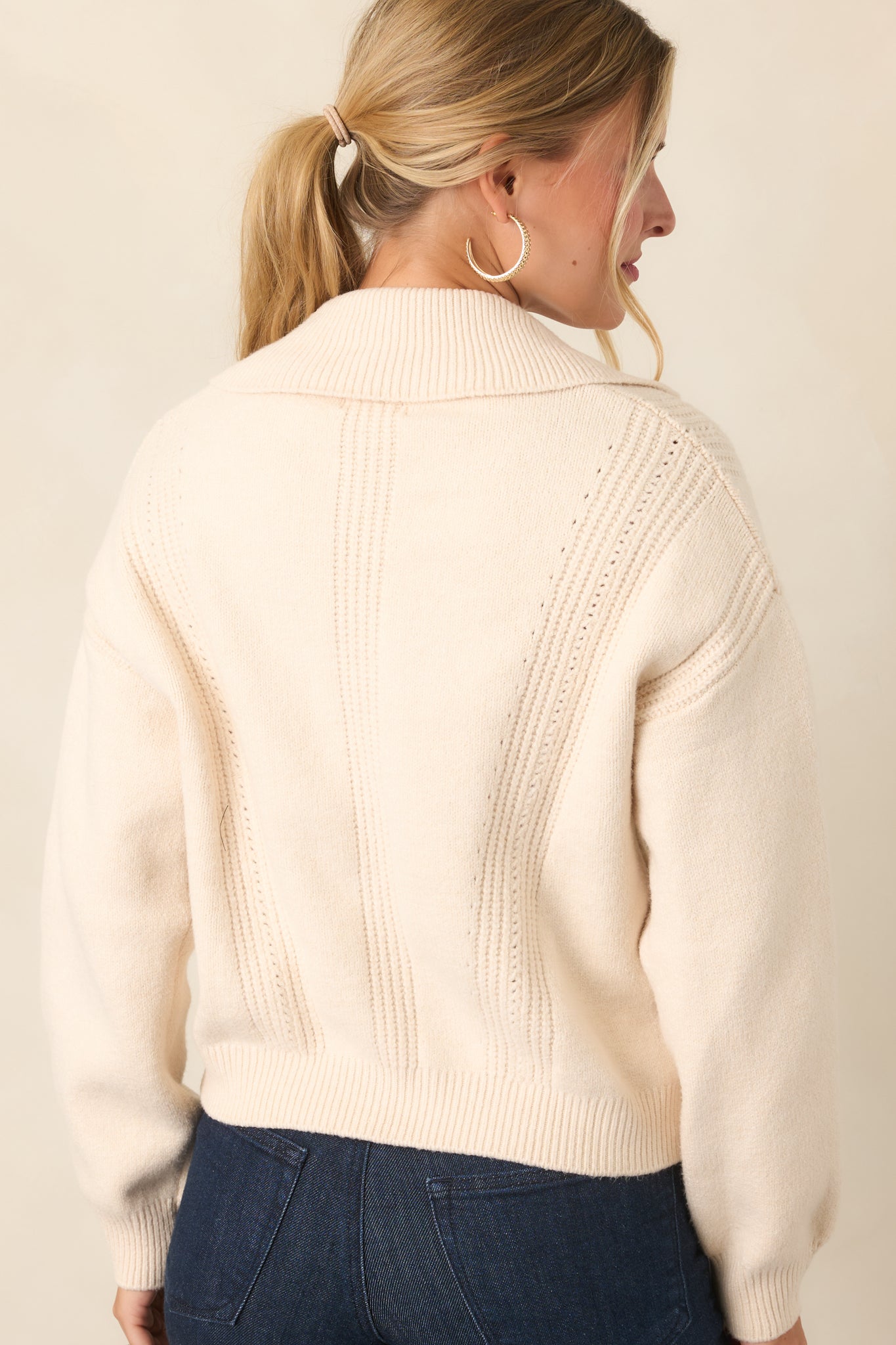Silverlake Ivory Zip-Up Cardigan | Z Supply