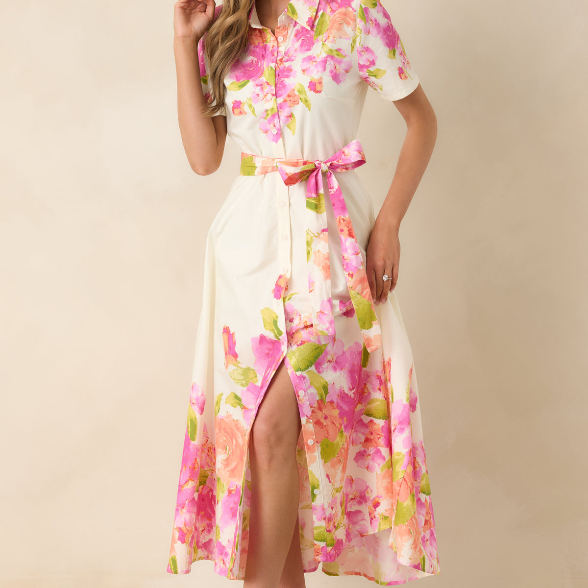 white christmas dresses Rousseau Powder Blue Floral Cloque Midi Dress – Markarian main image 1