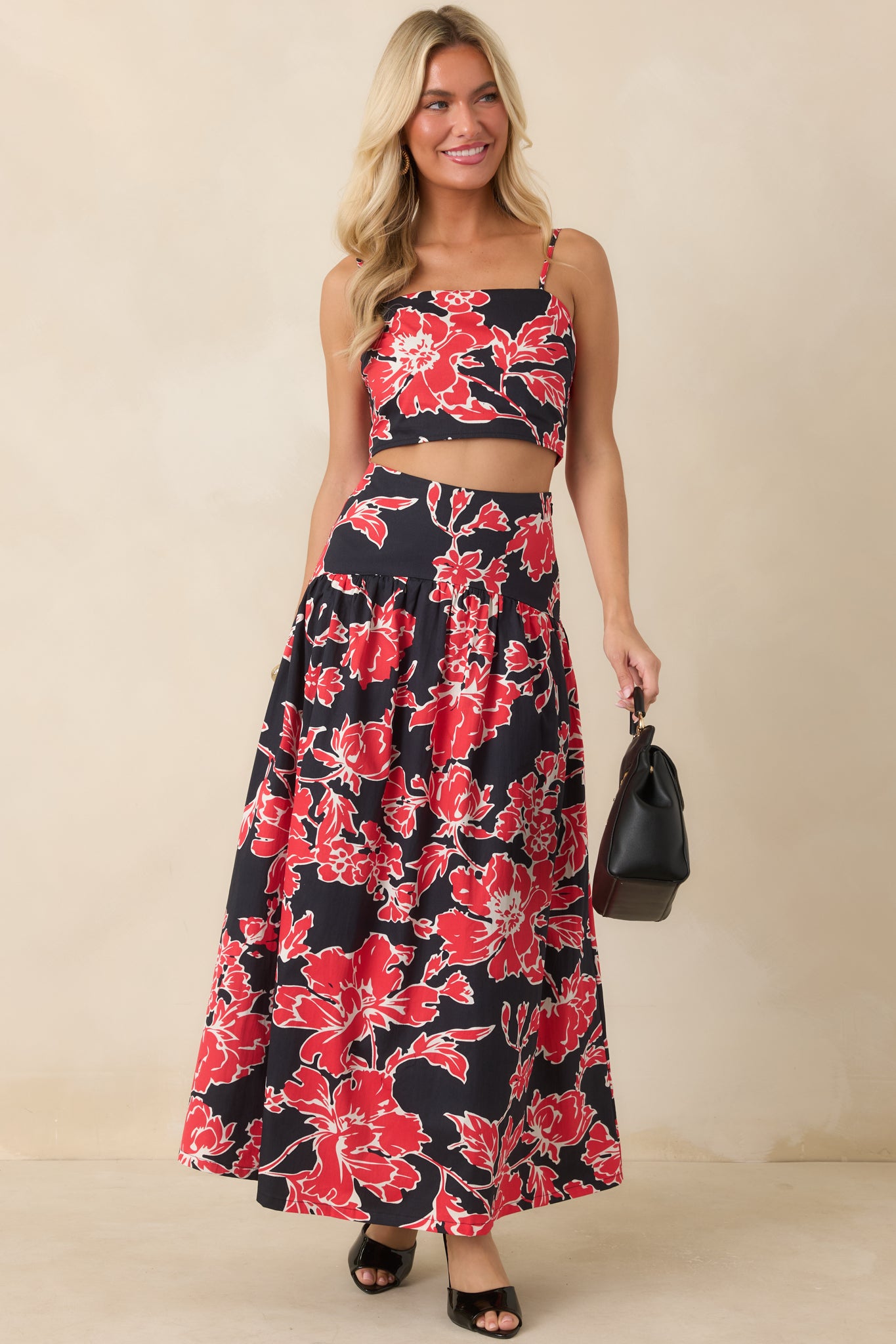 Cotton skirt showcasing a flattering waistband, breathable construction, and graceful drape.