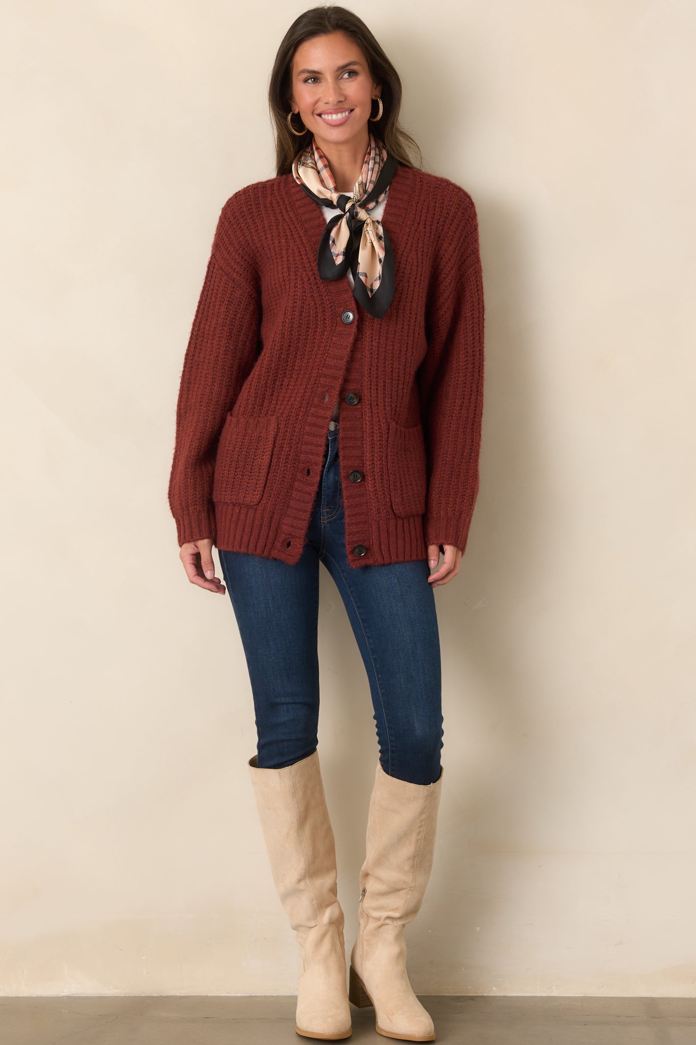 Whitmore Rouge Red Oversized Cardigan | Z Supply