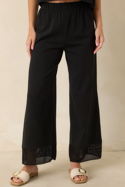 Banyan Black Crochet Pants | Z Supply