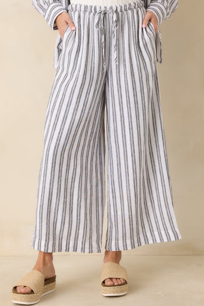 Z Supply The Perfect Black & White Stripe Pants | Red Dress