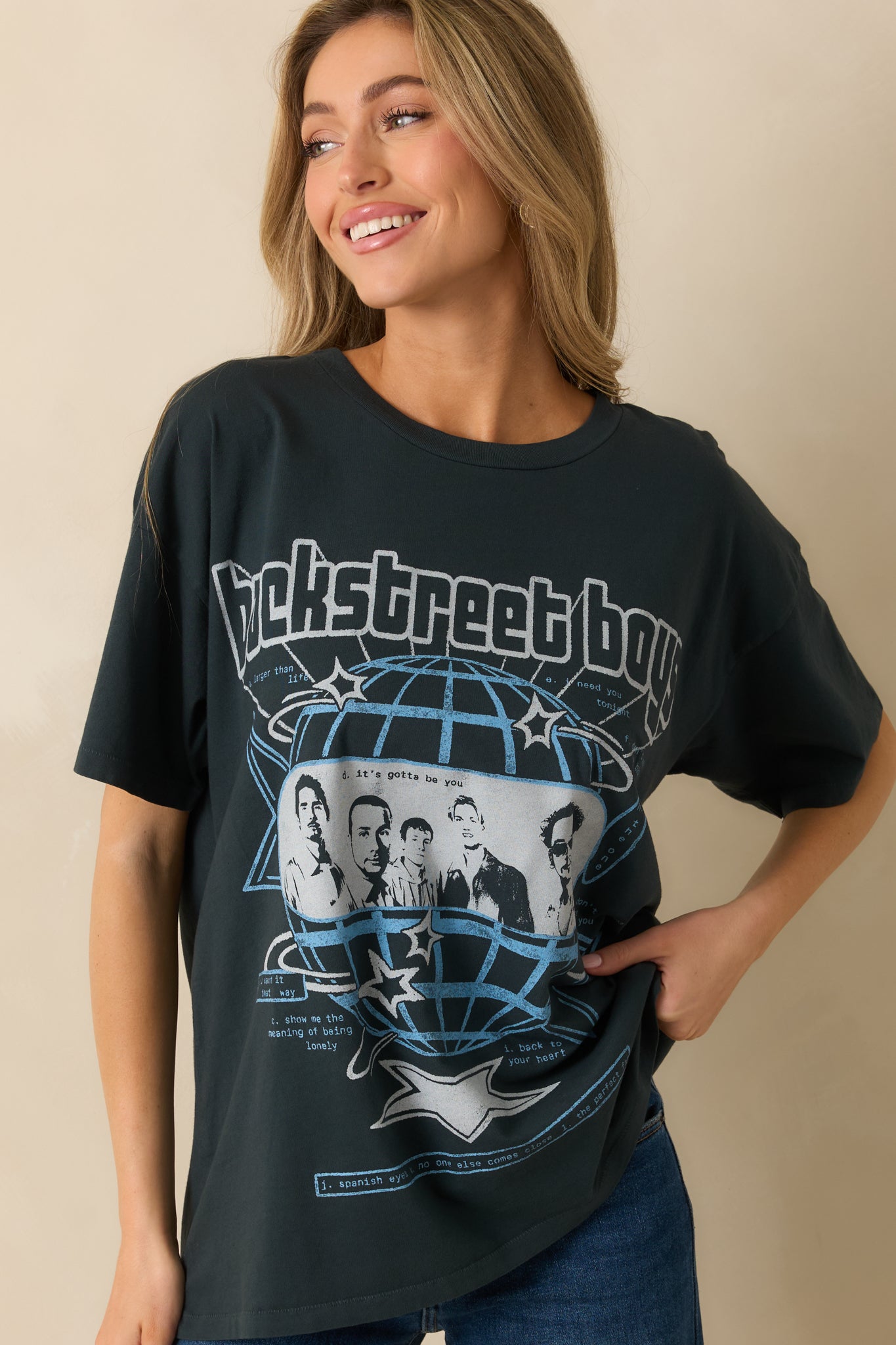 Daydreamer Backstreet Boys Millennium Vintage Black Cotton Tee