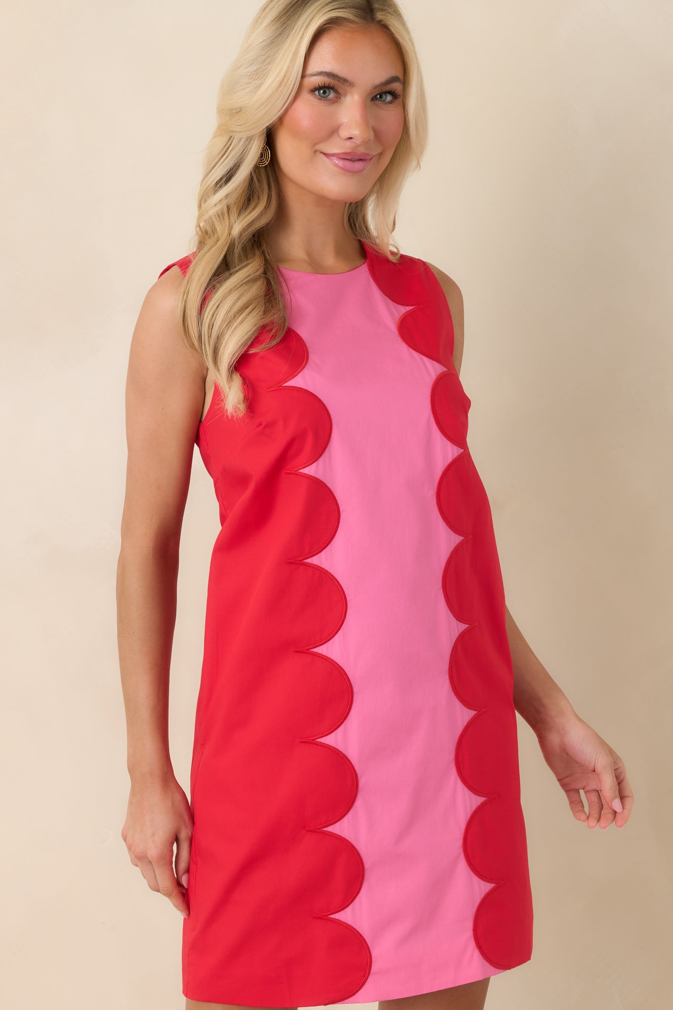 Detailed look at the structured cotton fabric and clean lines along the front panel.