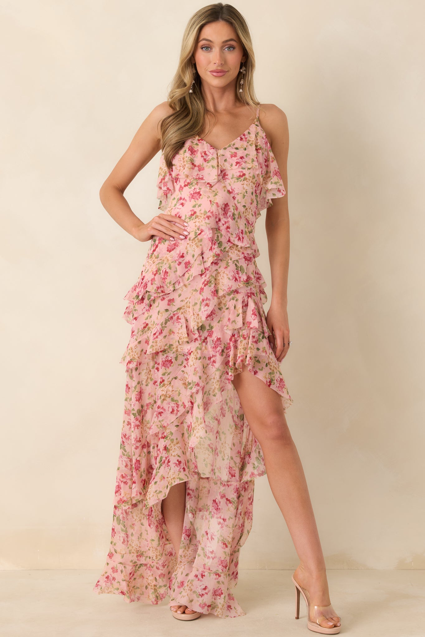 dreamy flowy dress Juliet Chiffon Maxi Dress Gardenia / M main image 1