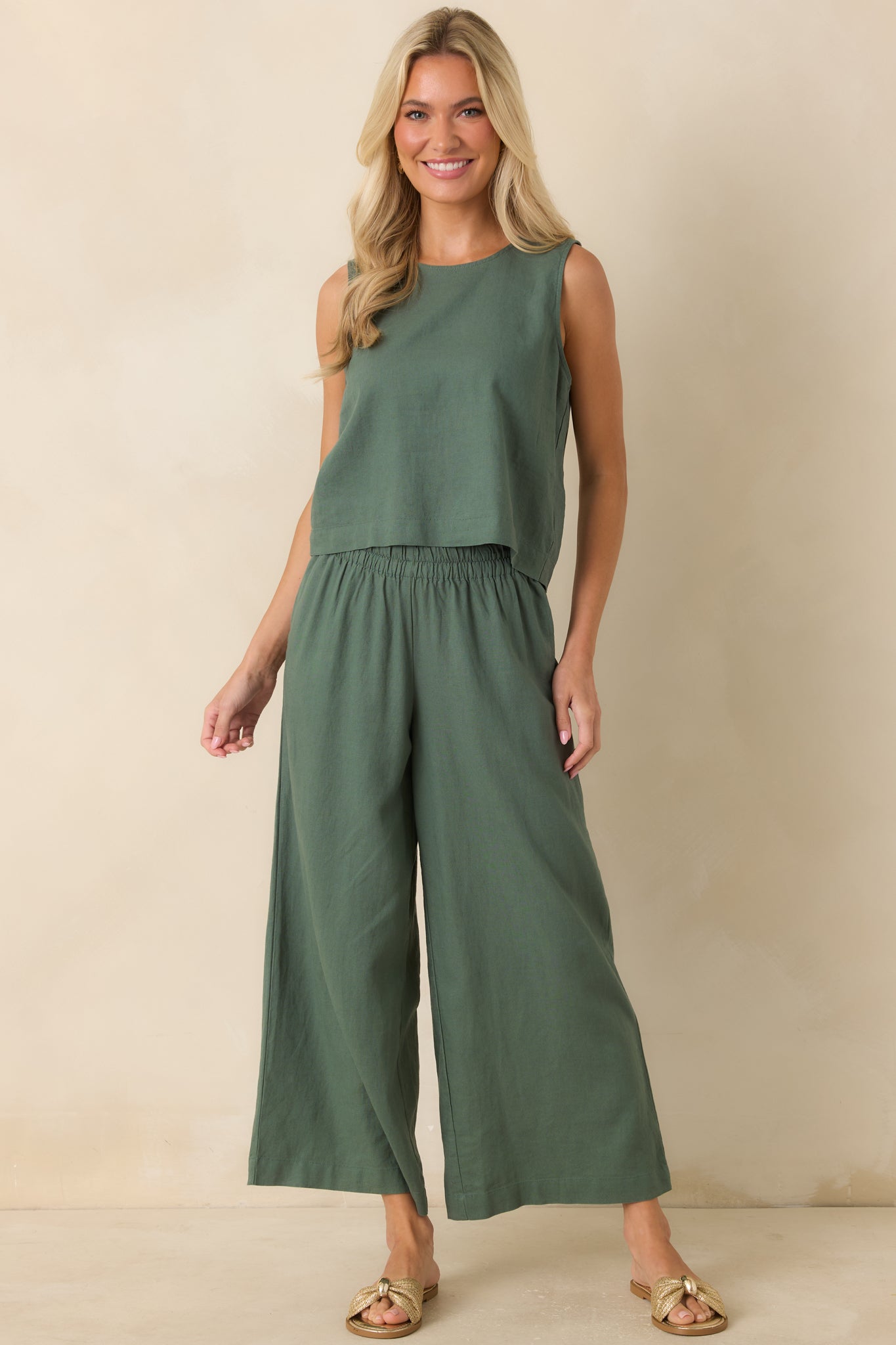 Scout Everglade Green Linen Pants | Z Supply