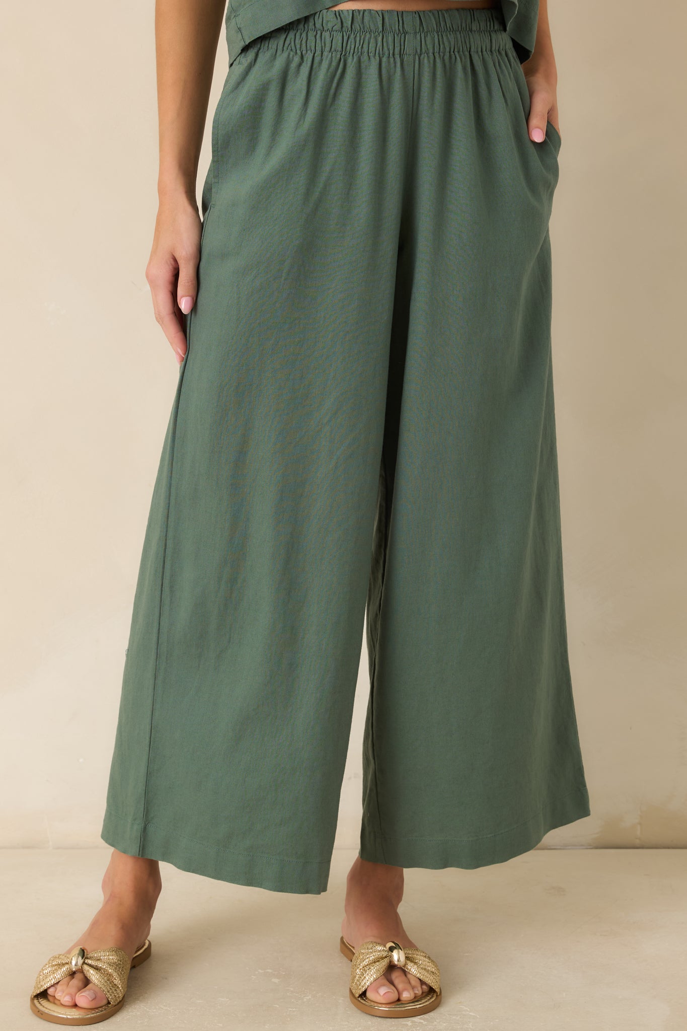 Scout Everglade Green Linen Pants | Z Supply