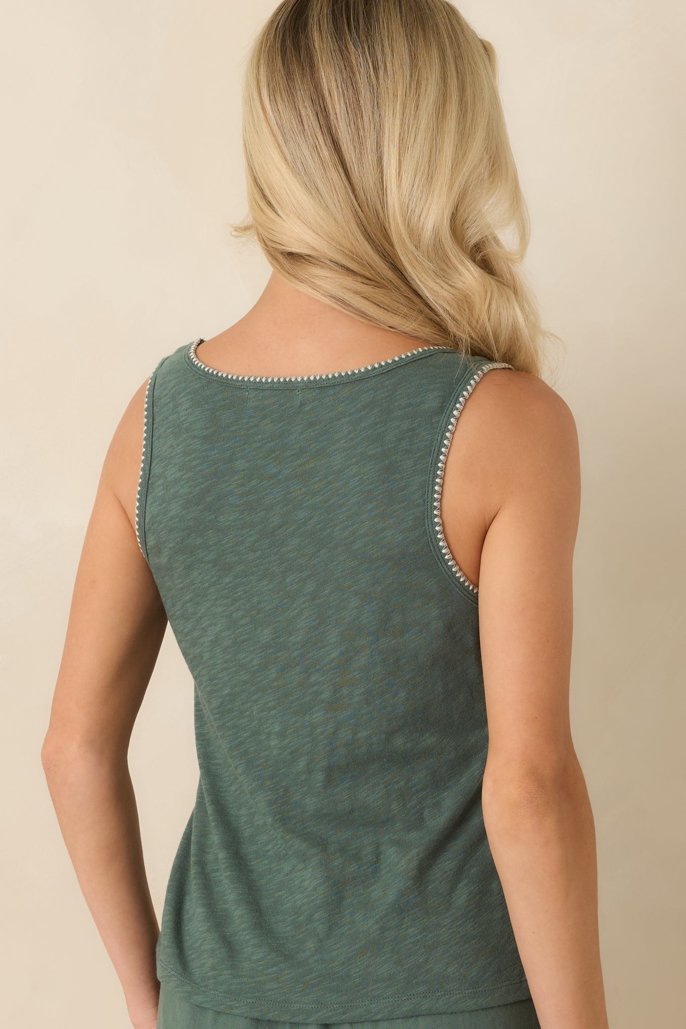 Julian Everglade Green Cotton Crochet Tank | Z Supply