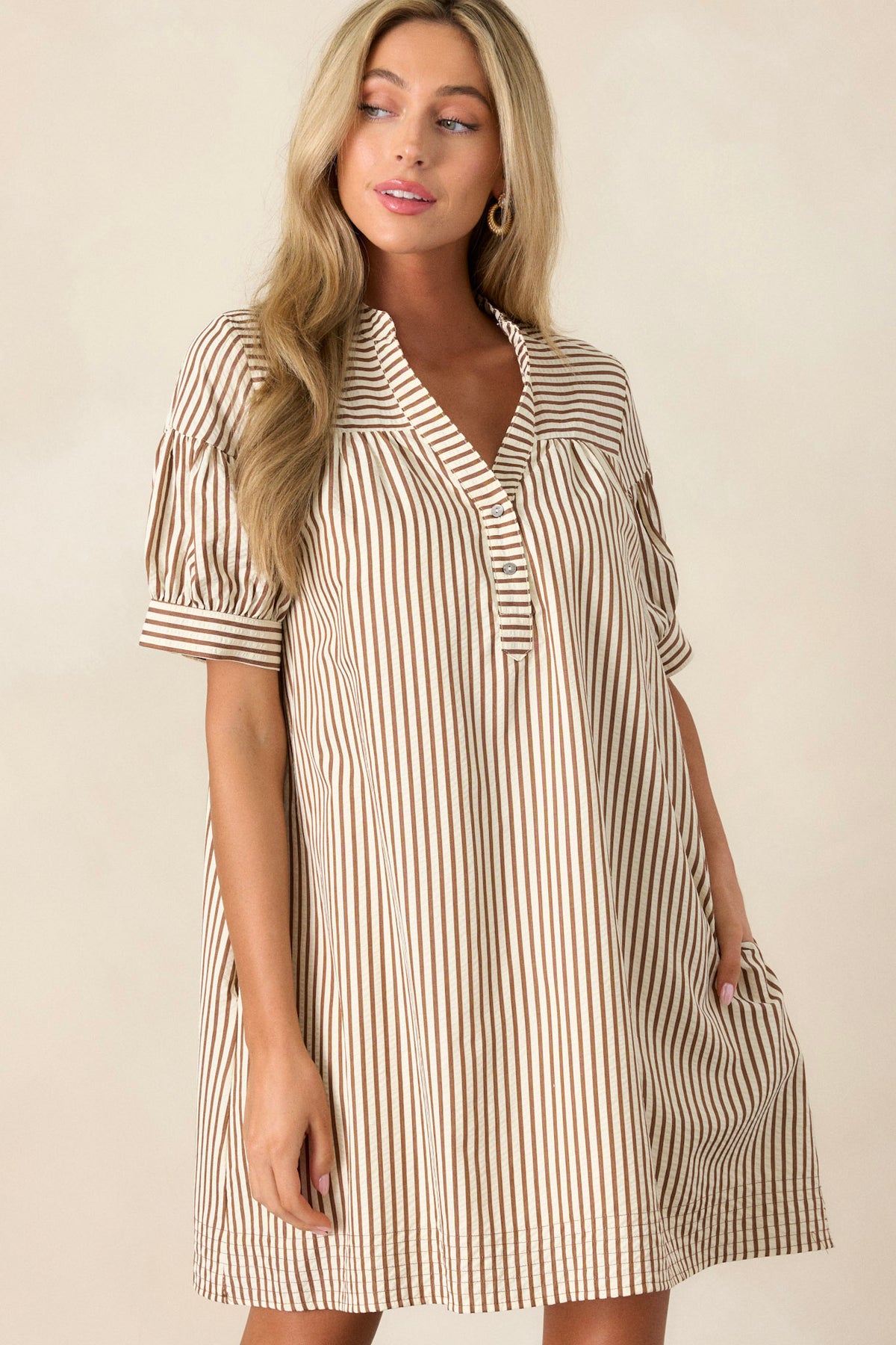 Eden Stripe Mini Dress