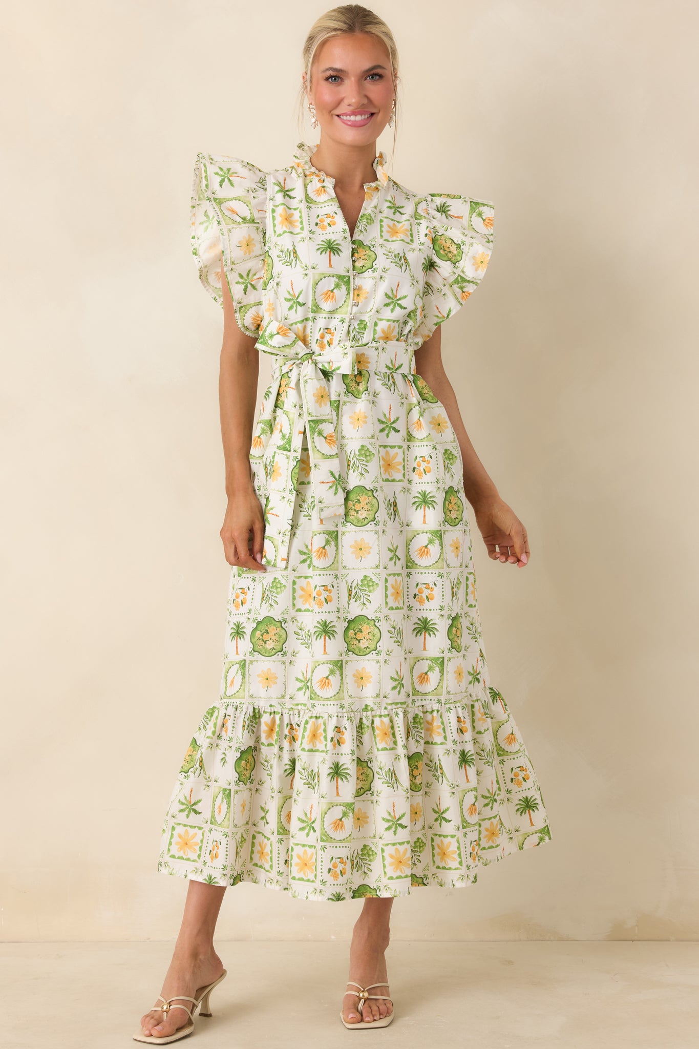 polka dot dress flowy POLKA DOT DRAPED MIDI DRESS | CULT MIA main image 1