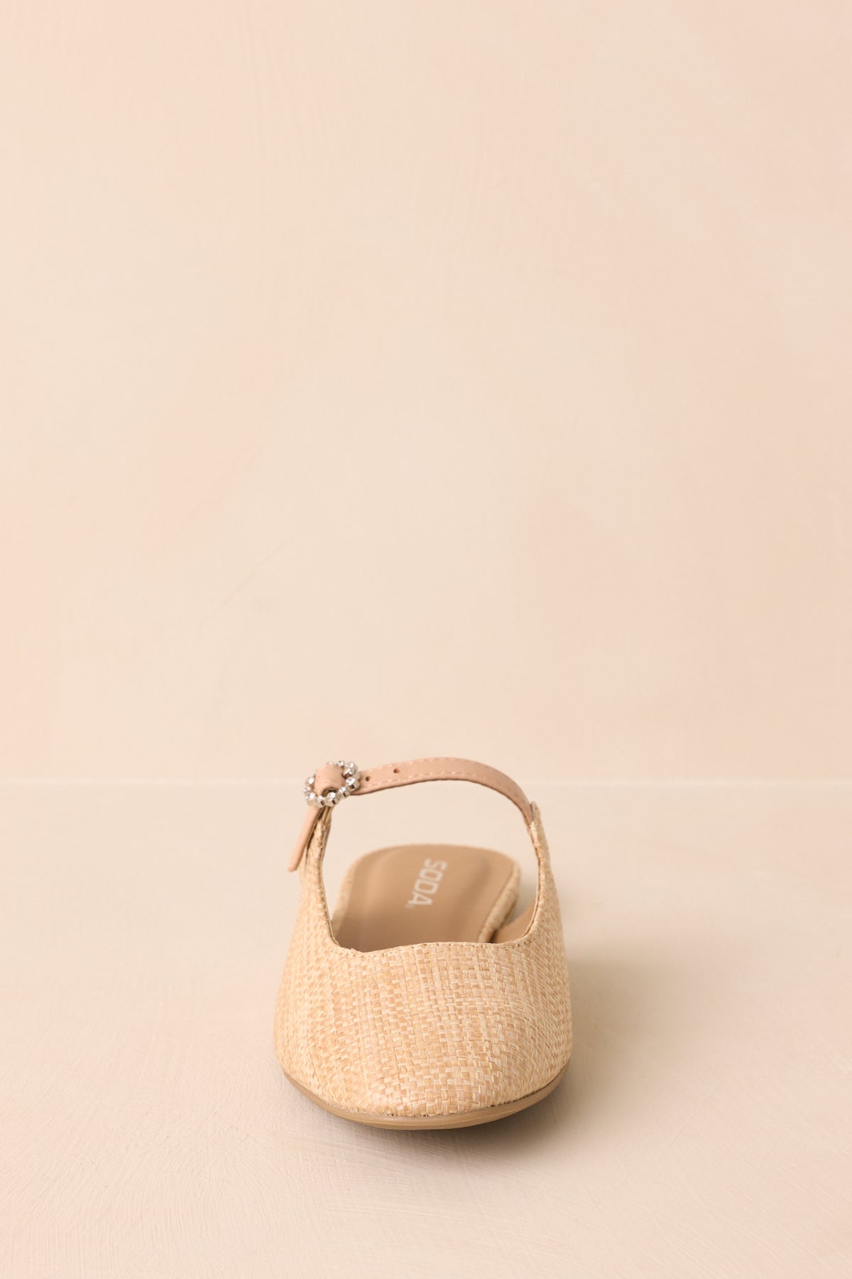 Natural Woven Raffia Mules - All Shoes | Red Dress