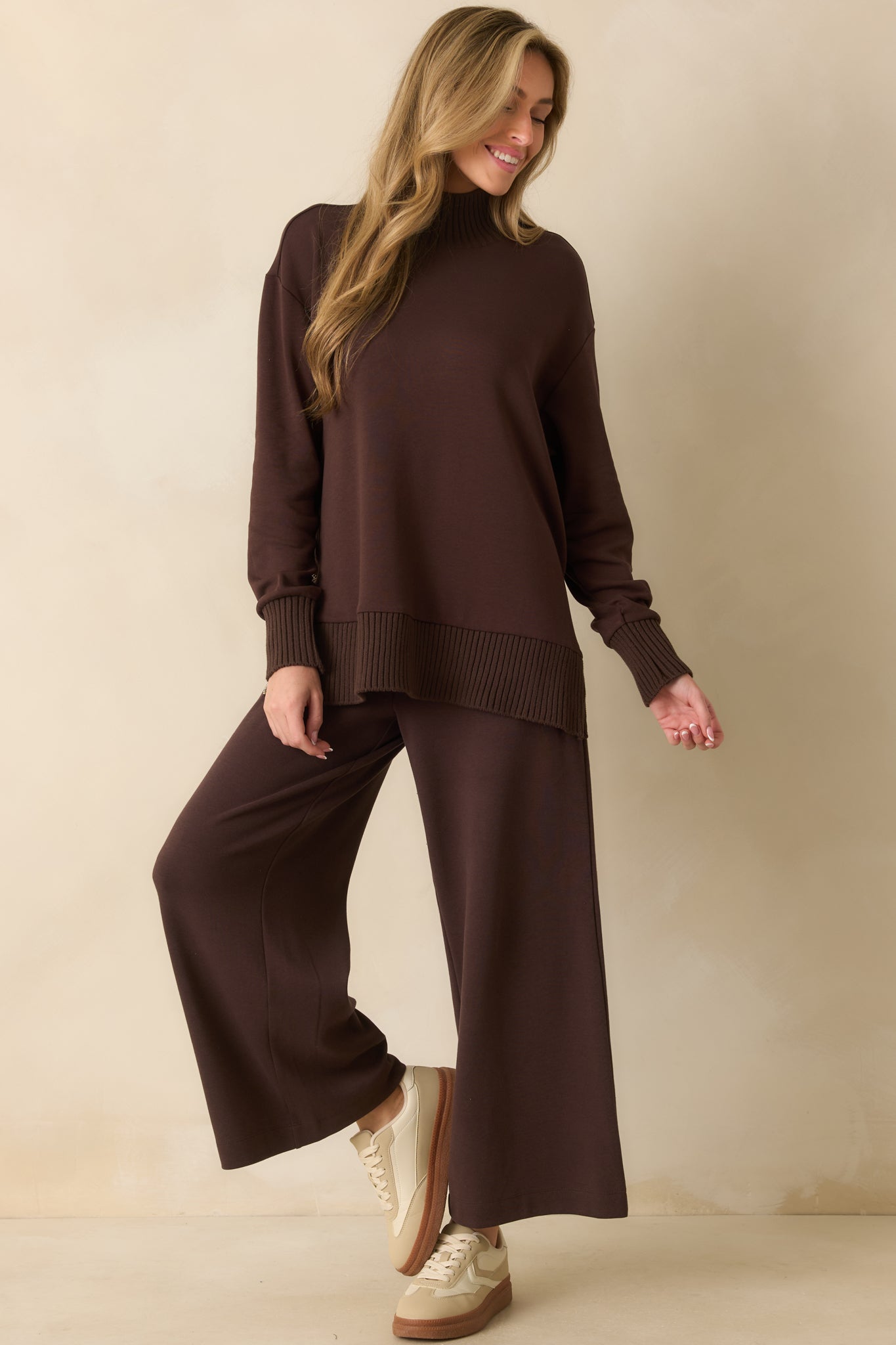 SMEQUEL ズボン Z Supply Scout Luxe Pants In Dark Brown | Red Dress