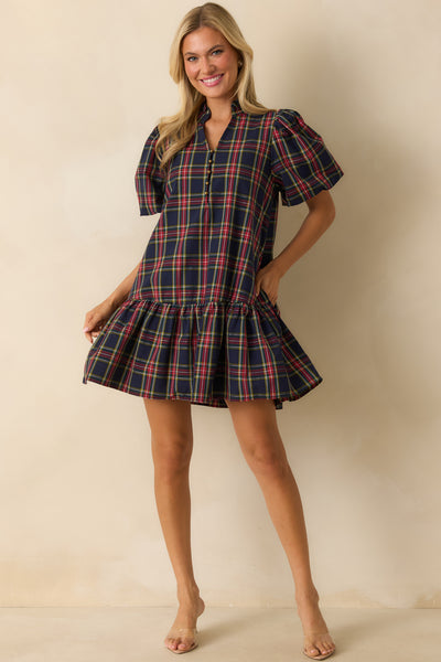 Front-View-Navy-Plaid-Dress-