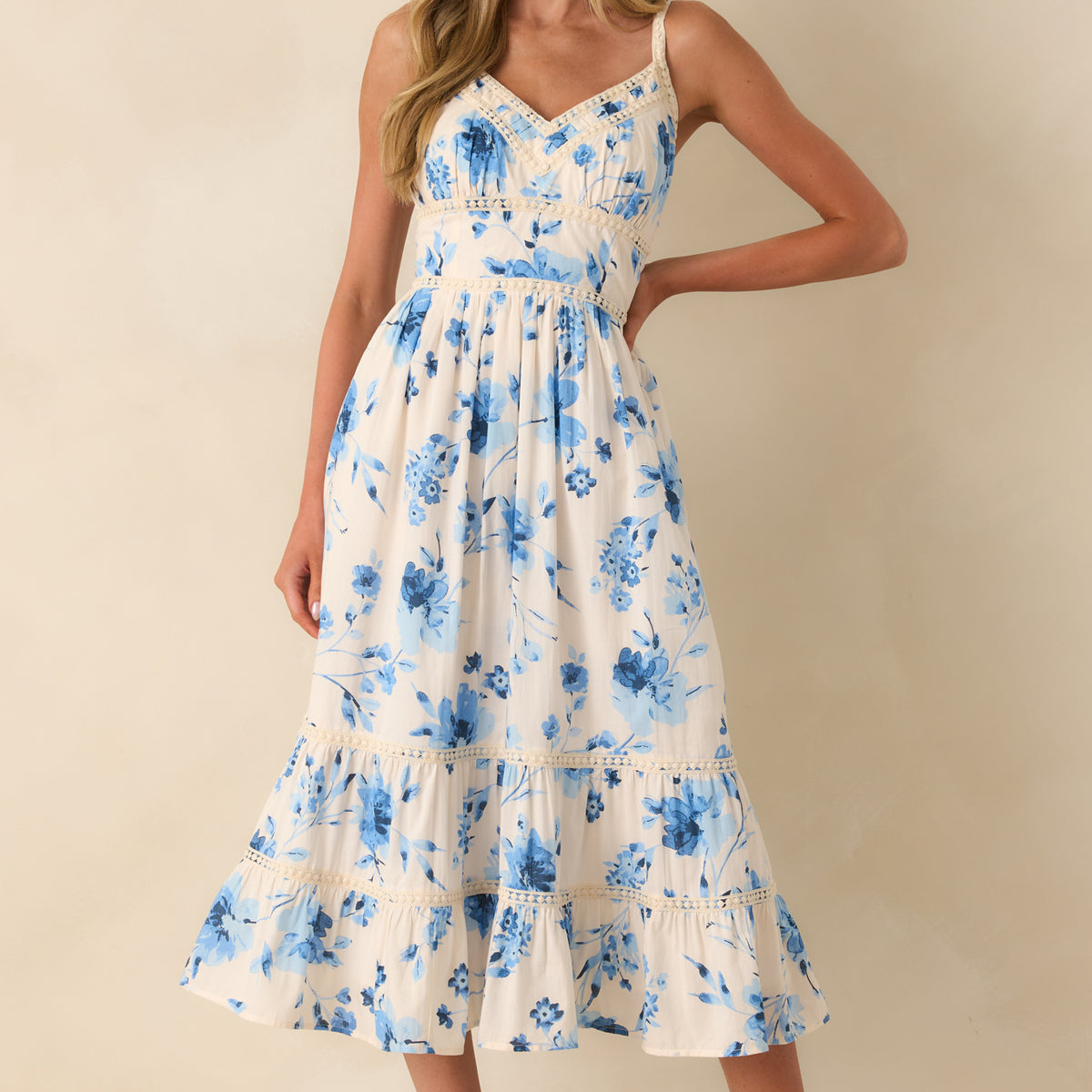 remember me dress blue print Talulah La Maison Remember Me Dress